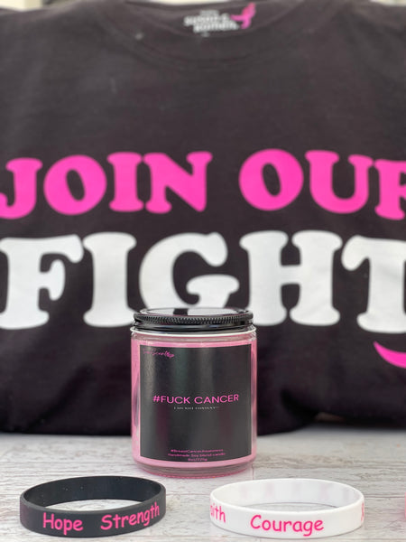 Breast Cancer Candles 8oz